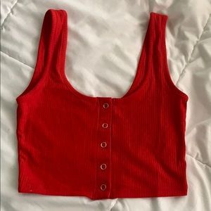 Red tank top
